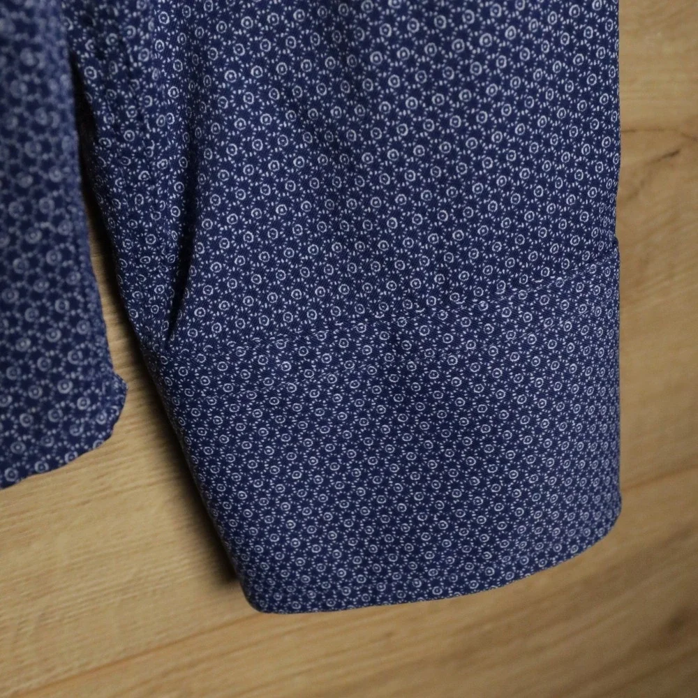2x UNTUCKit Mens Large Slim Fit Button Down Long Sleeve Shirt Blue/Maroon - Picture 7 of 15